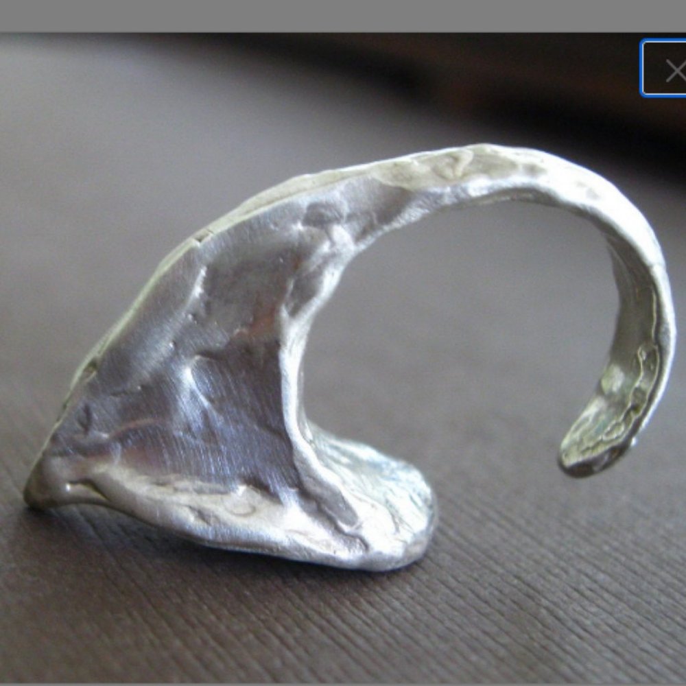 Sterling Point Ring Primitive Modern Lost Treasure